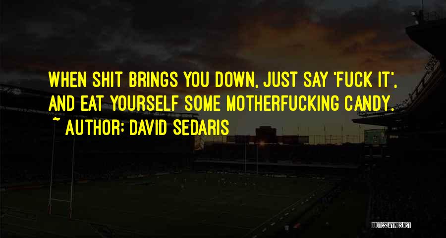 Self Cursing Quotes By David Sedaris