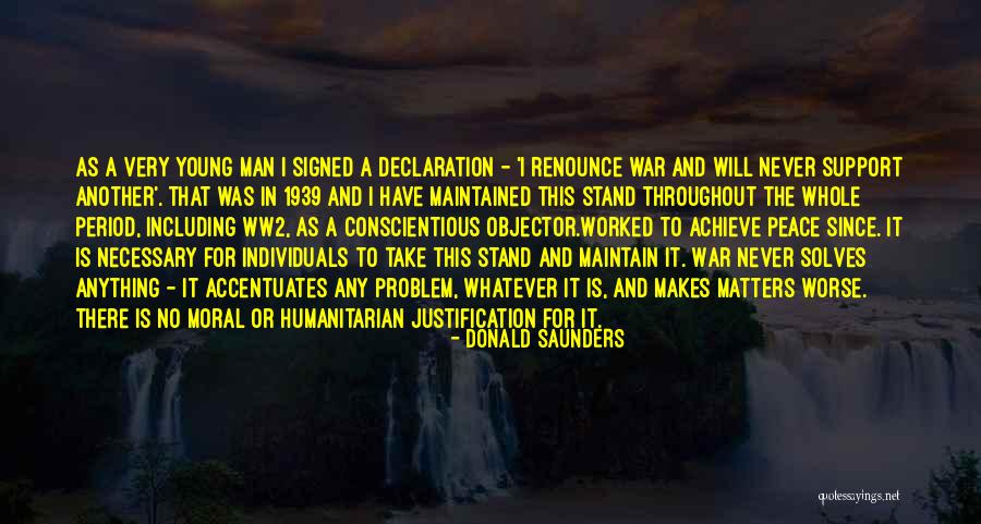 Self Declaration Quotes By Donald Saunders Self Declaration Quotes By Donald Saunders