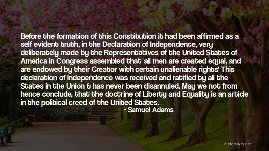 Self Declaration Quotes By Samuel Adams Self Declaration Quotes By Samuel Adams