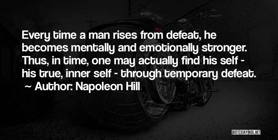 Self Defeat Quotes By Napoleon Hill