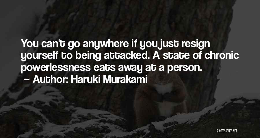 Self Defense Quotes By Haruki Murakami