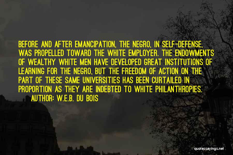 Self Defense Quotes By W.E.B. Du Bois