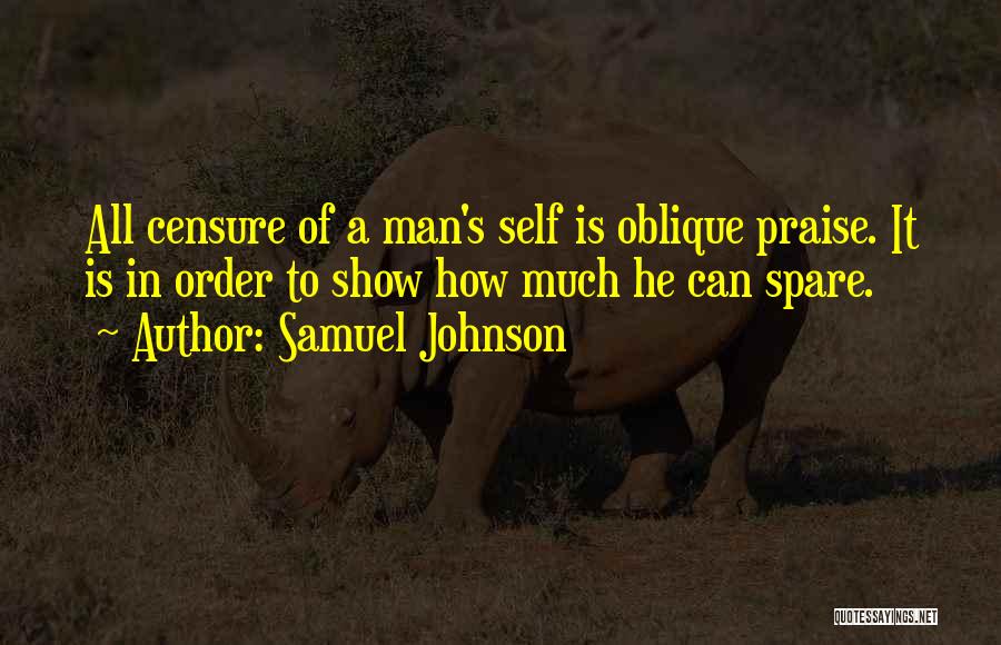 Self Deprecation Quotes By Samuel Johnson