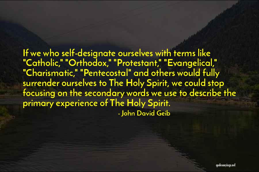 Self Describe Quotes By John David Geib Self Describe Quotes By John David Geib