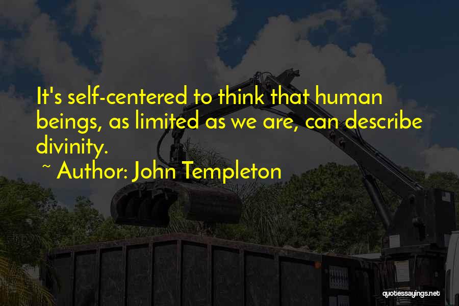 Self Describe Quotes By John Templeton