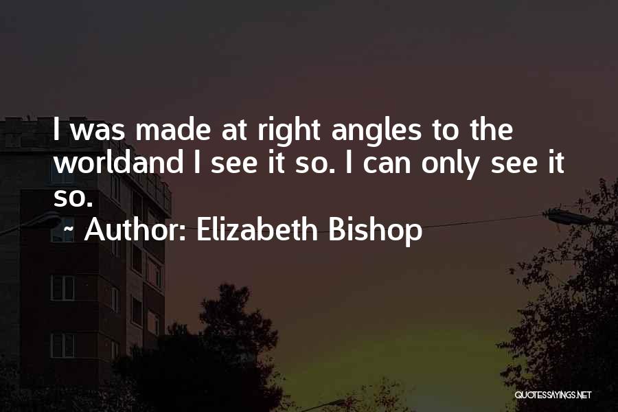 Self Description Quotes By Elizabeth Bishop