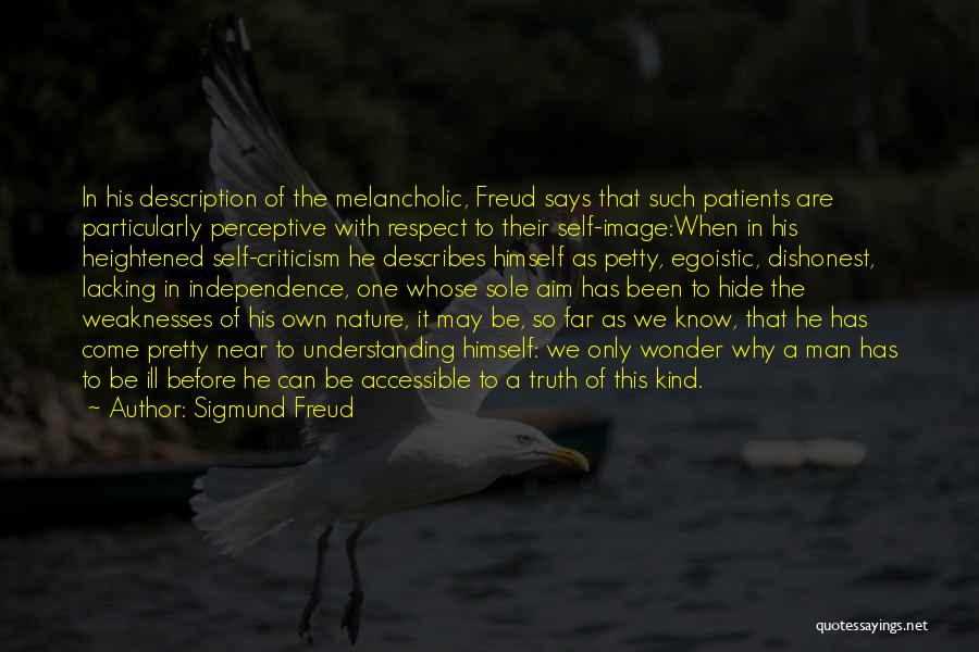 Self Description Quotes By Sigmund Freud