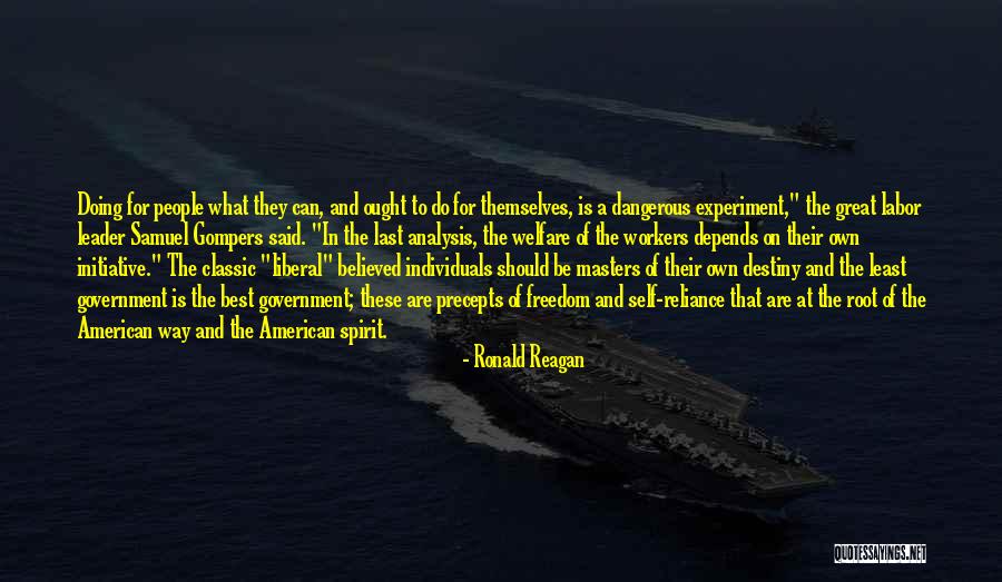 Self Destiny Quotes By Ronald Reagan Self Destiny Quotes By Ronald Reagan