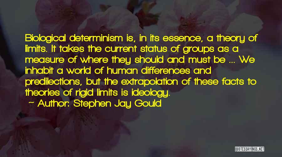 Self Determinism Quotes By Stephen Jay Gould