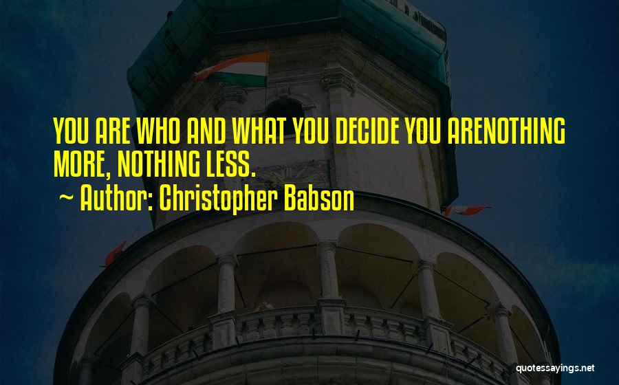 Self Development Motivational Quotes By Christopher Babson