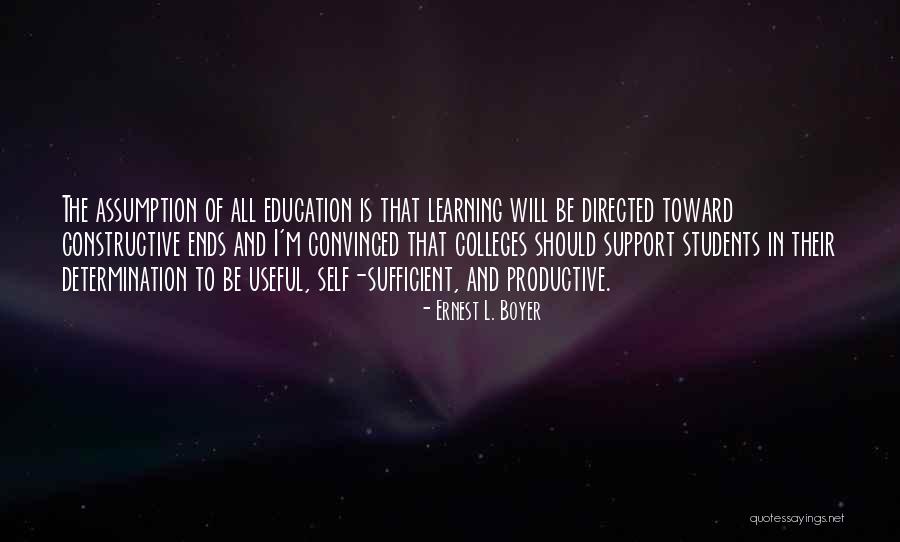 Self Directed Support Quotes By Ernest L. Boyer Self Directed Support Quotes By Ernest L. Boyer