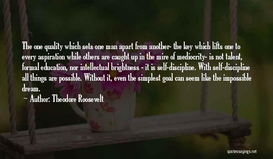 Self Discipline Quotes By Theodore Roosevelt