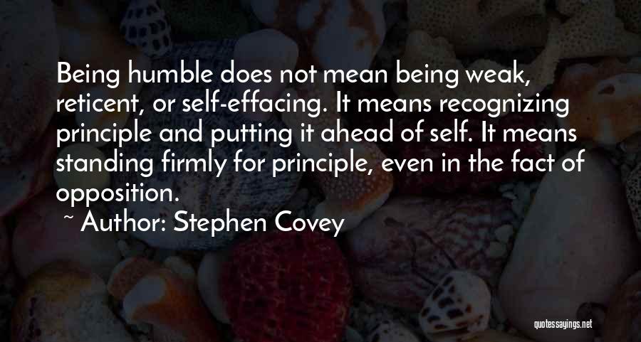 Self Effacing Quotes By Stephen Covey