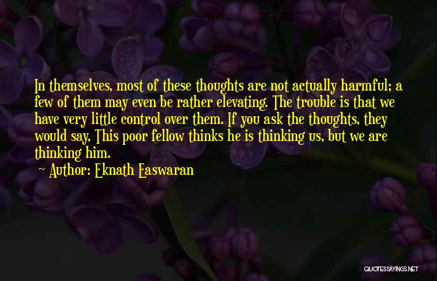 Self Elevating Quotes By Eknath Easwaran