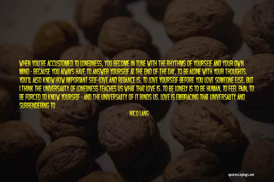 Self Embracing Quotes By Nico Lang Self Embracing Quotes By Nico Lang