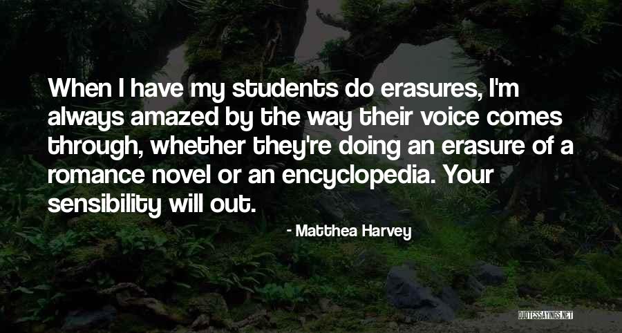 Self Erasure Quotes By Matthea Harvey Self Erasure Quotes By Matthea Harvey