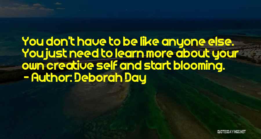 Self Esteem And Happiness Quotes By Deborah Day