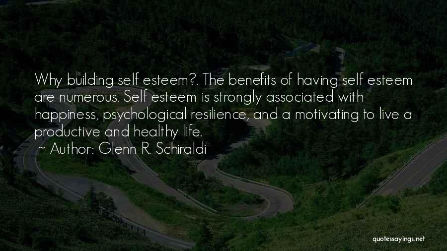 Self Esteem And Happiness Quotes By Glenn R. Schiraldi