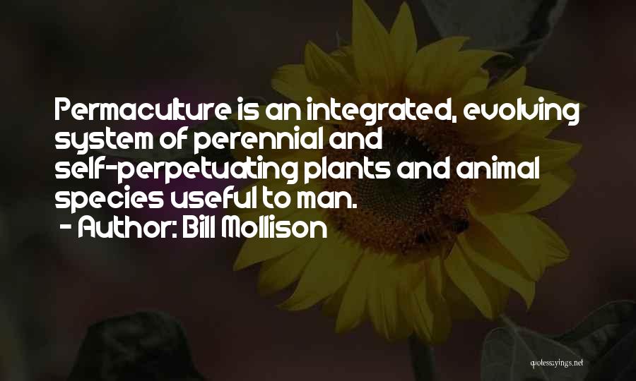 Self Evolving Quotes By Bill Mollison