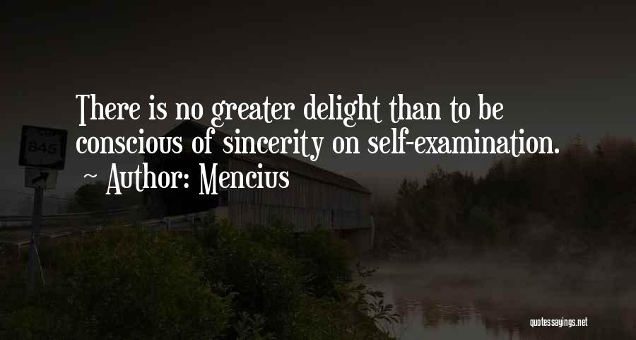 Self Examination Quotes By Mencius