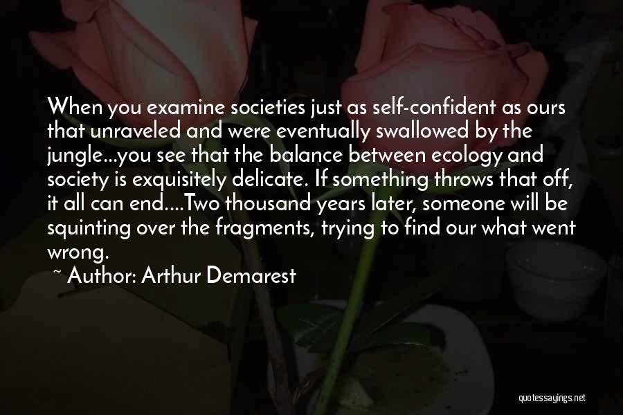 Self Examine Quotes By Arthur Demarest