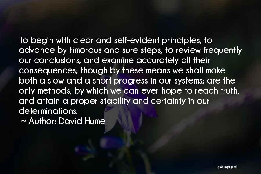 Self Examine Quotes By David Hume