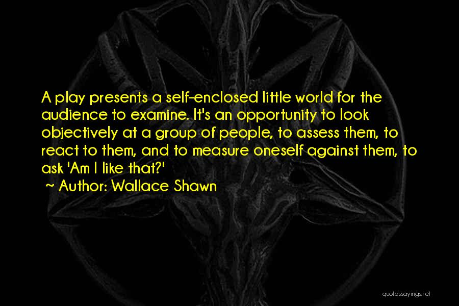 Self Examine Quotes By Wallace Shawn