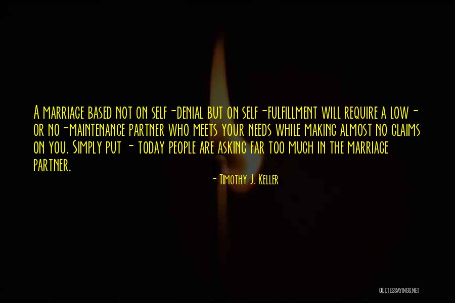 Self Fulfillment Quotes By Timothy J. Keller Self Fulfillment Quotes By Timothy J. Keller