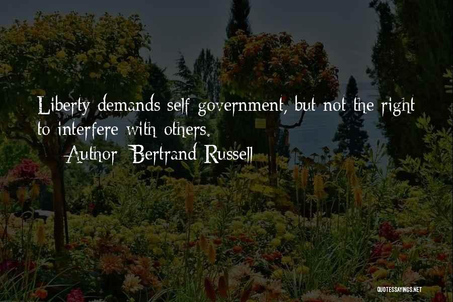 Self Government Quotes By Bertrand Russell