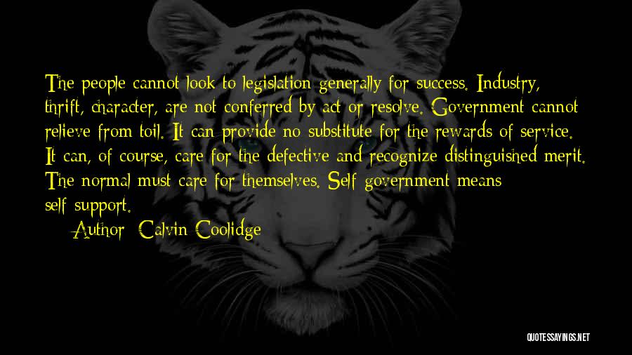 Self Government Quotes By Calvin Coolidge