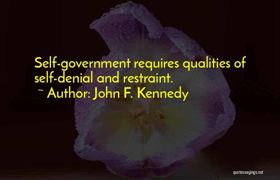 Self Government Quotes By John F. Kennedy
