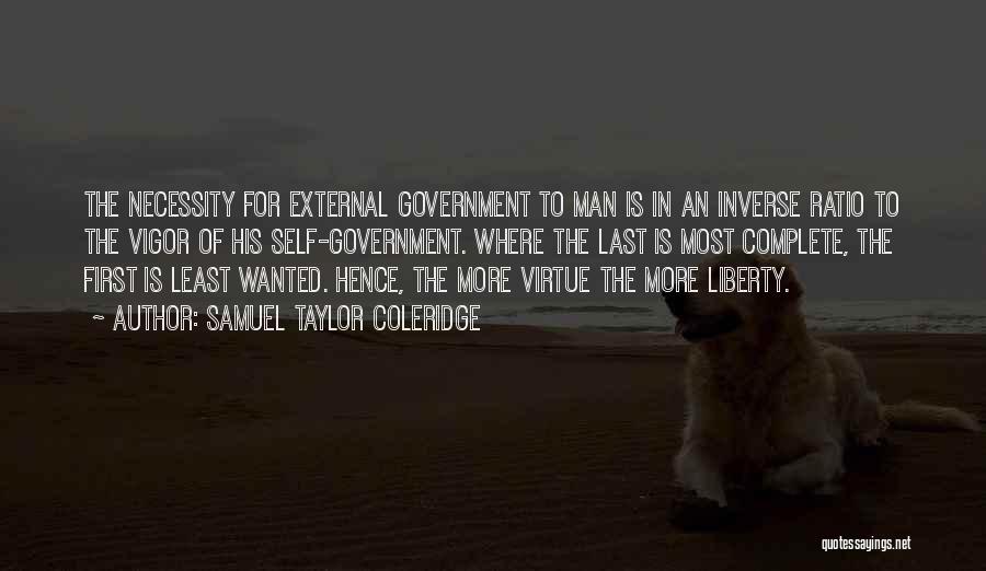 Self Government Quotes By Samuel Taylor Coleridge