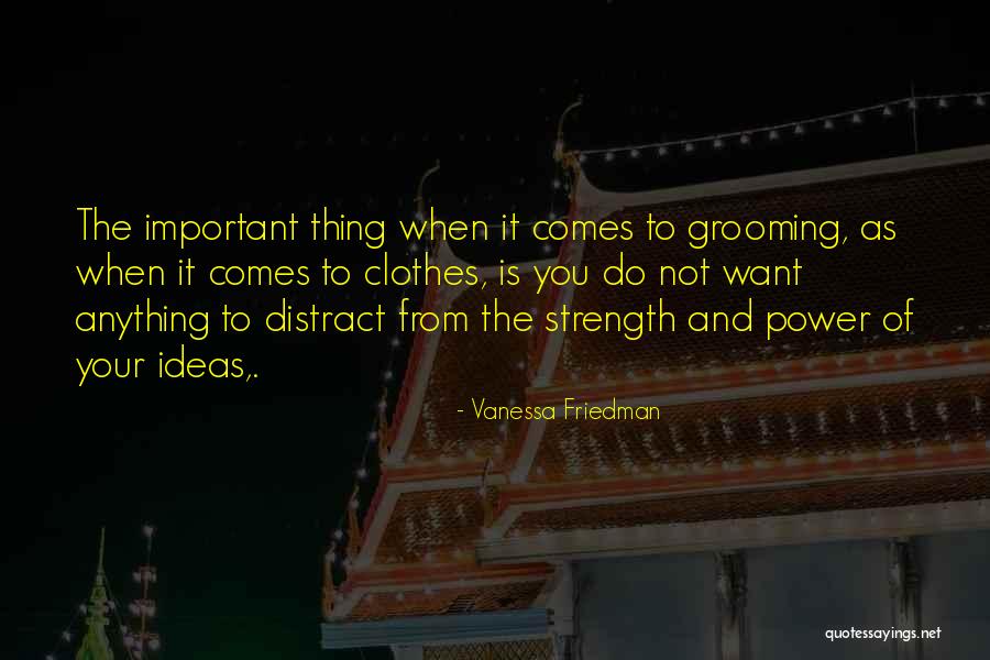 Self Grooming Quotes By Vanessa Friedman Self Grooming Quotes By Vanessa Friedman