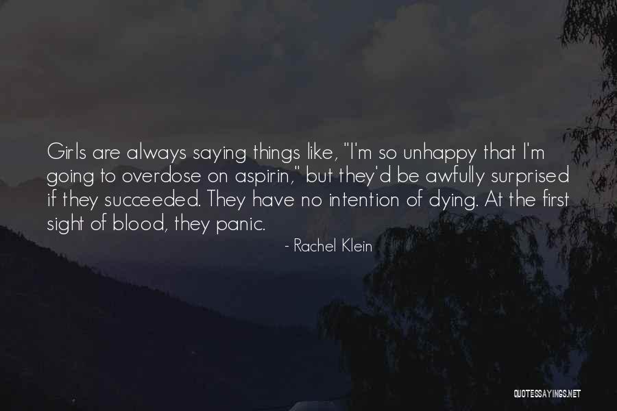 Self Harm And Depression Quotes By Rachel Klein