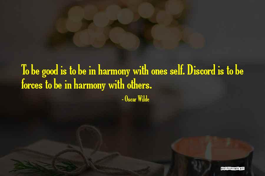 Self Harmony Quotes By Oscar Wilde Self Harmony Quotes By Oscar Wilde