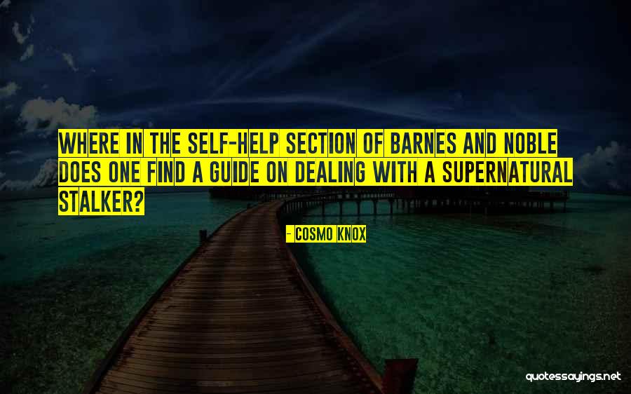 Self Help Books Quotes By Cosmo Knox