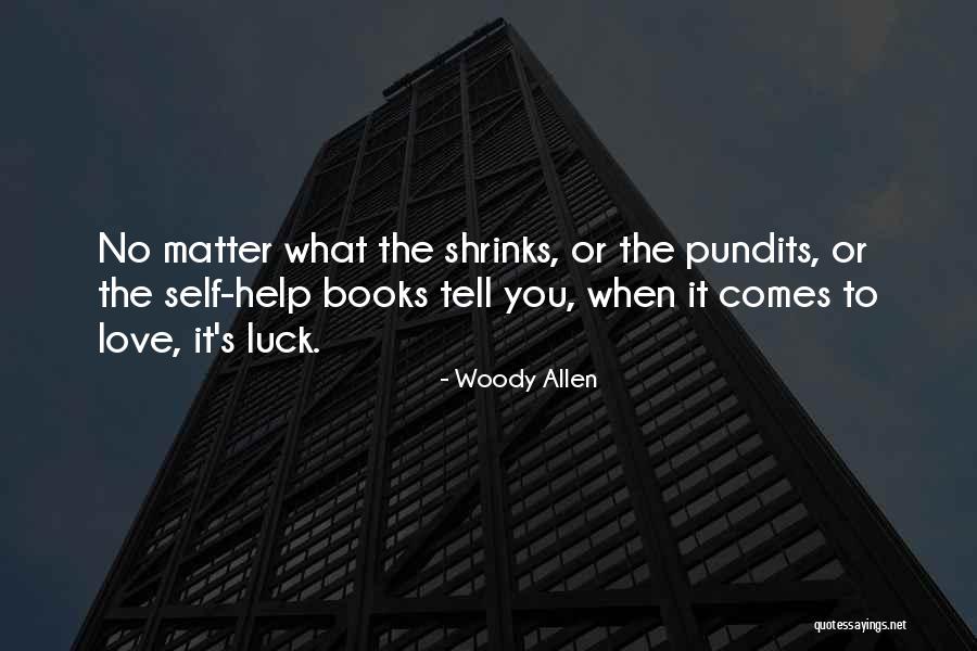 Self Help Books Quotes By Woody Allen