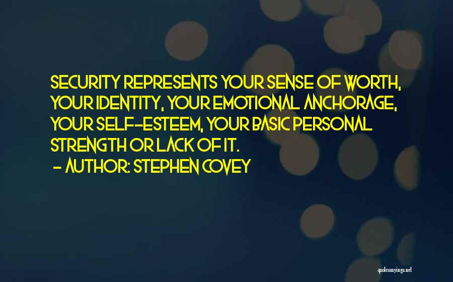 Self Identity Quotes By Stephen Covey