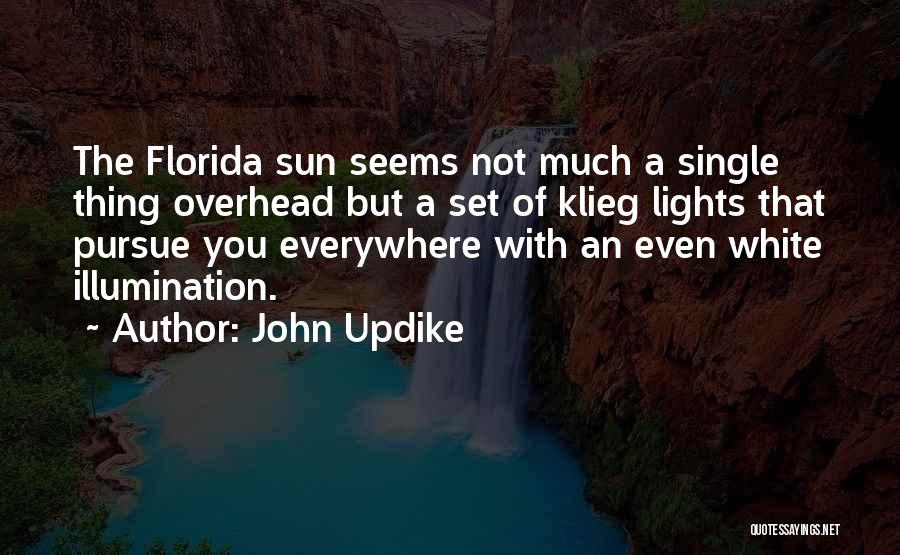 Self Illumination Quotes By John Updike