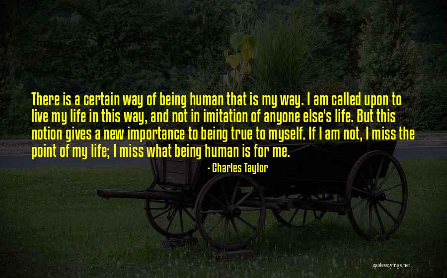 Self Importance Quotes By Charles Taylor