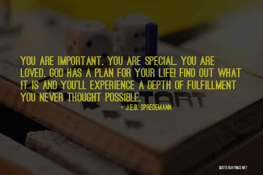 Self Importance Quotes By J.E.B. Spredemann