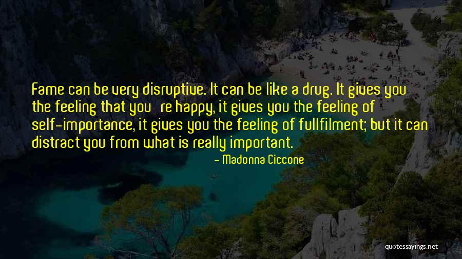 Self Importance Quotes By Madonna Ciccone