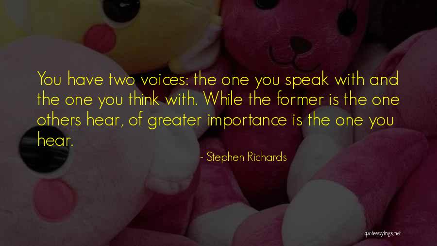 Self Importance Quotes By Stephen Richards Self Importance Quotes By Stephen Richards
