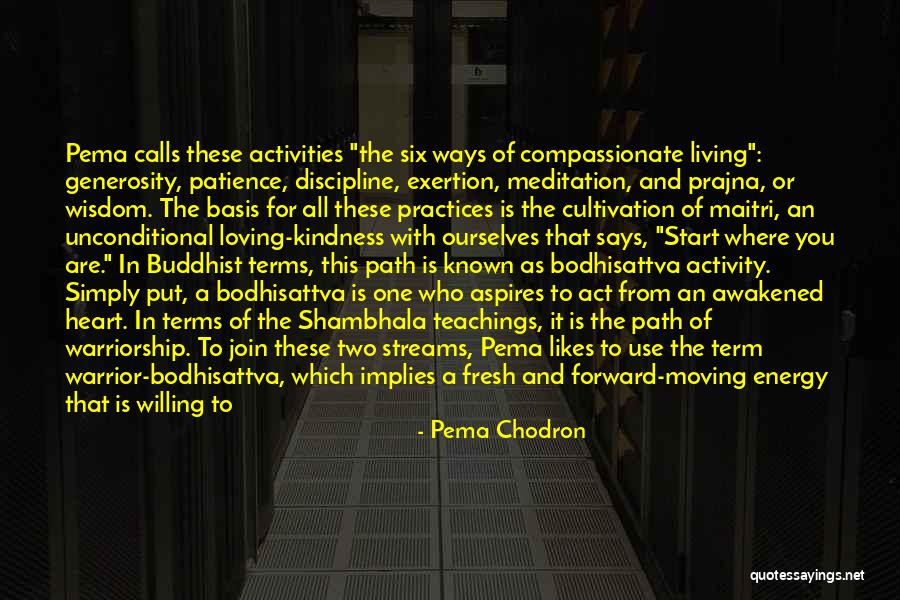 Self-imposed Prison Quotes By Pema Chodron