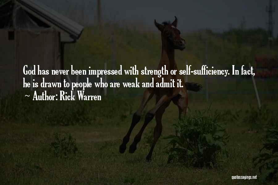 Self Impressed Quotes By Rick Warren