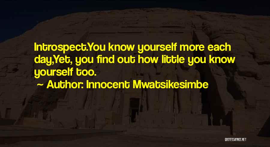 Self Improvement Quotes By Innocent Mwatsikesimbe