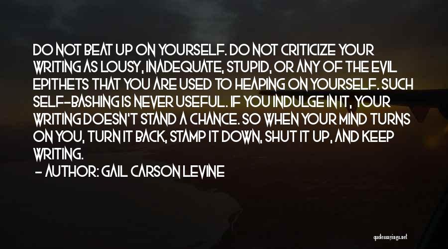 Self Indulge Quotes By Gail Carson Levine