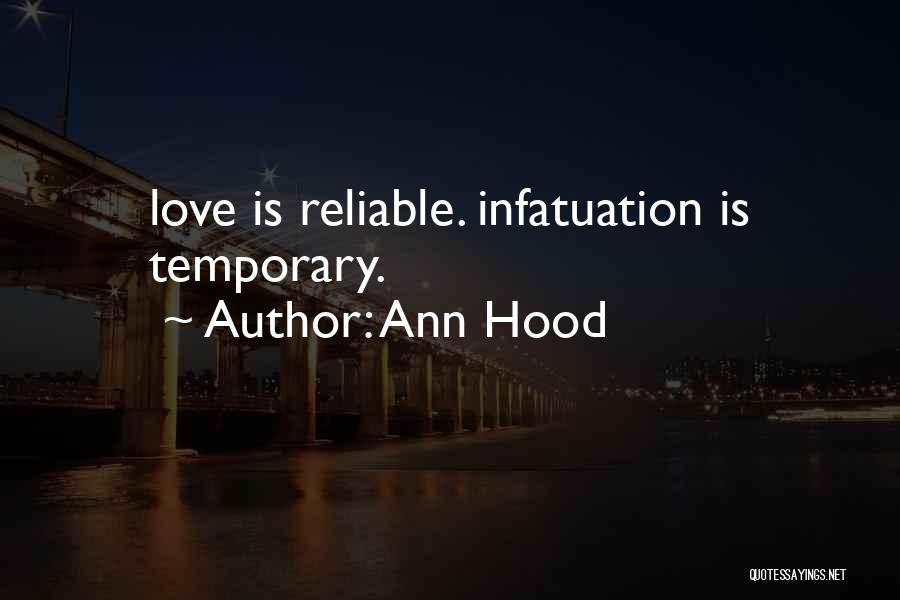 Self Infatuation Quotes By Ann Hood
