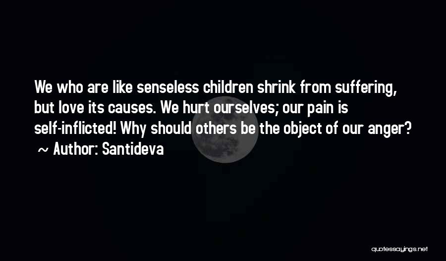Self Inflicted Suffering Quotes By Santideva