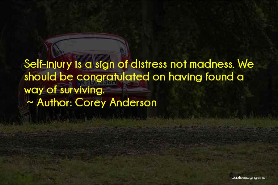 Self Injury Quotes By Corey Anderson